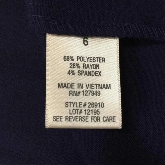 Emma & Michele 6 Vintage White & Blue Sleeveless Midi Dress SHOWSTOPPER GREAT UC - Picture 6 of 17